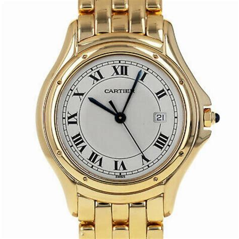 cartier gold watches|ladies owned gold cartier watches.